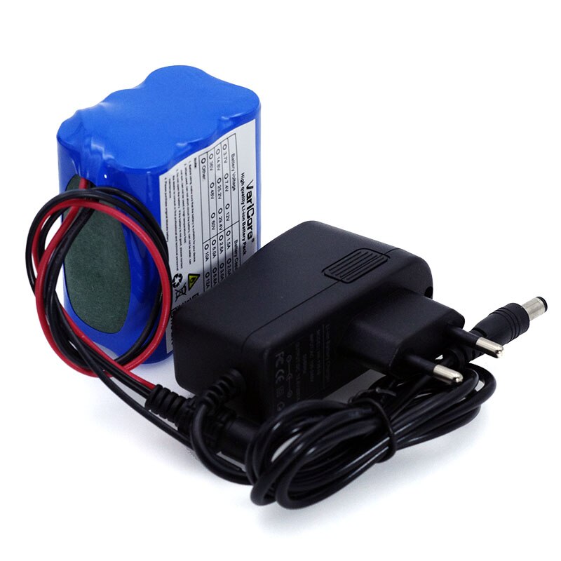 Beschermen 12 v 4.4 Ah 4400 mah 18650 Oplaadbare batterij met BMS Lithium batterij Bescherming Boord + 12.6 v 1A Charger
