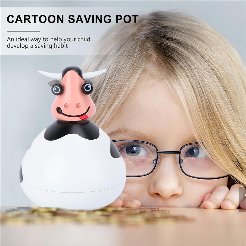 1Pc Spaarpot Handwerk Saving Pot Cartoon Stijl Spaarpot Desktop Versiering