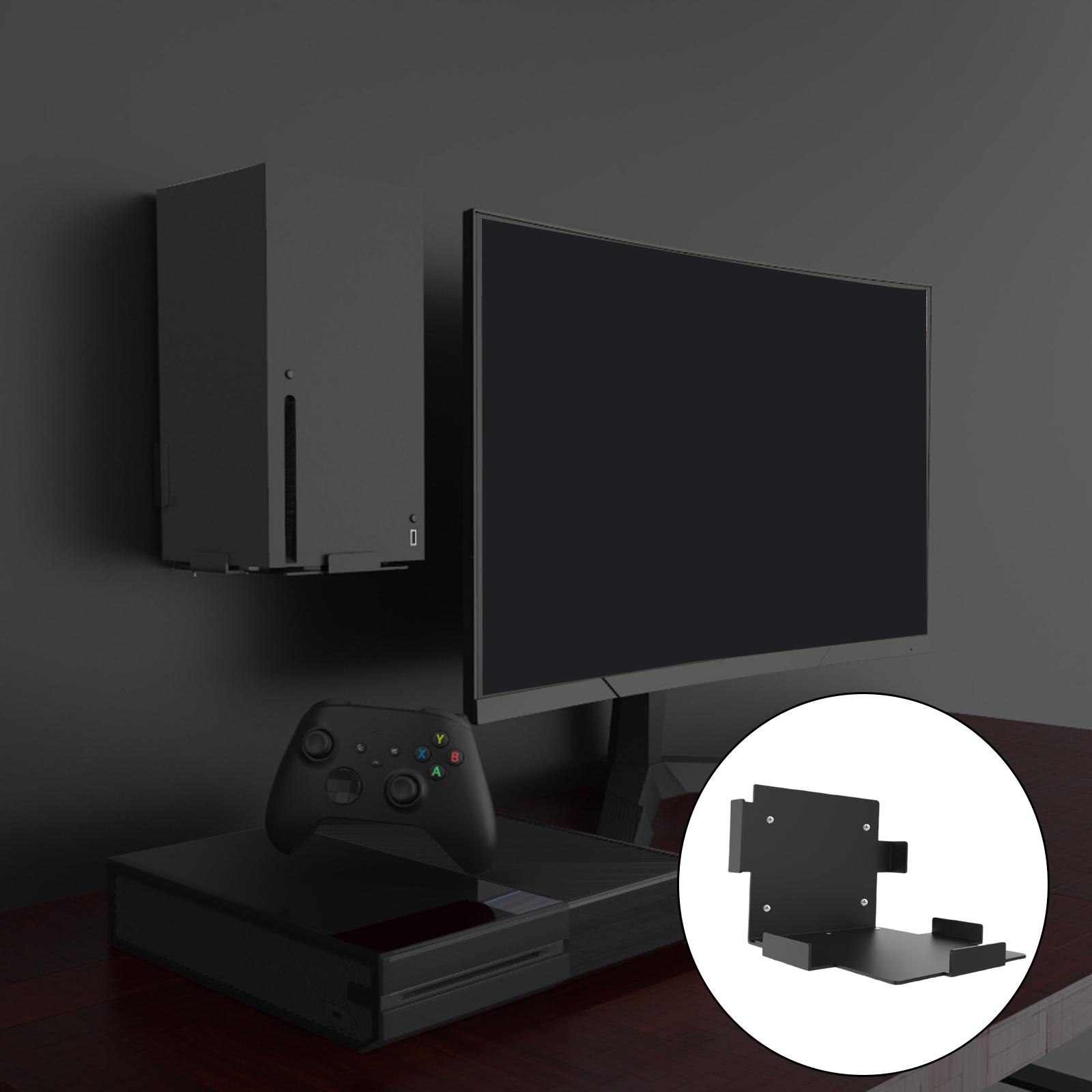 Wall Mount Stand for Series X Console Shelf Bracket Mount Behind TV