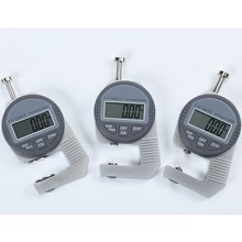 0.01mm digital tykkelsesmåler stor lcd lomme 0.0005 " 10mm digital urskive indikator tykkelsesmåler svamp stålplade læder