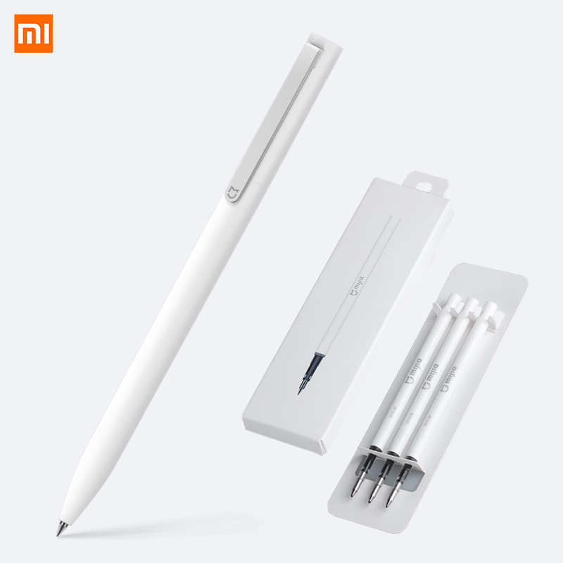 Xiaomi Pen Mijia Pen Sign Pen MI Pen 0.5mm Signing Pen PREMEC Smooth Switzerland Refill MiKuni Japan Ink (Black/Blue) Best