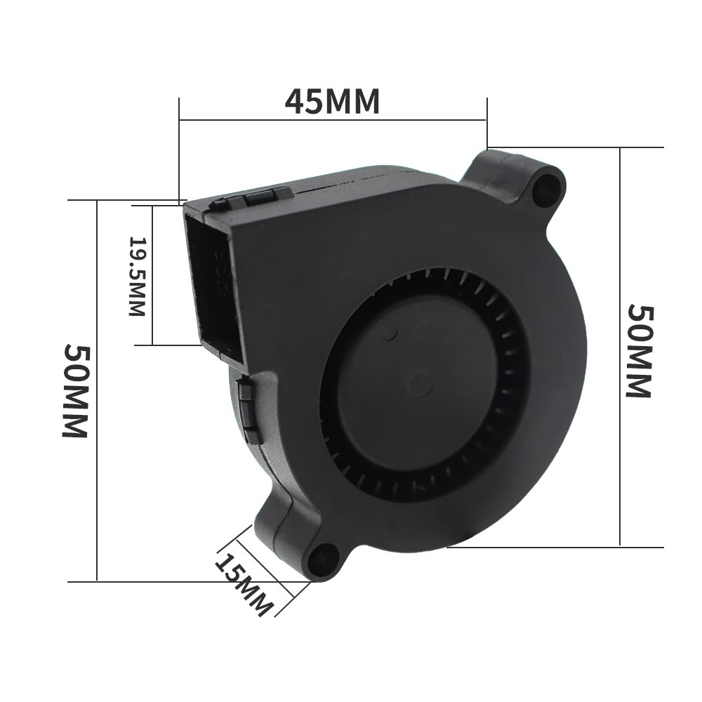 FYSETC Prusa Mini 3D drukarki części DC 5V 5015 50mm wentylator łożysko ślizgowe przedni wentylator chłodzący chłodnicy