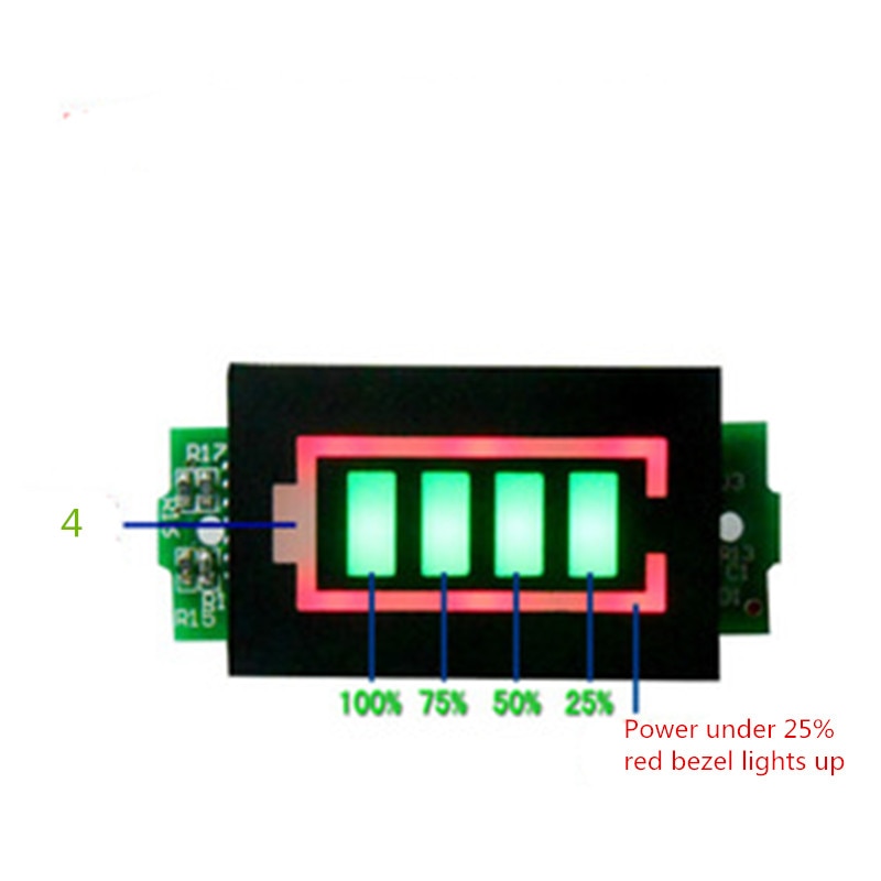 6S 7S 8S 10S 13 S 16 S 25.2V 29.4V 42V 54.6V 67.2V Lithium Lipo Lood-zuur Batterij Capaciteit Indicator Power Display