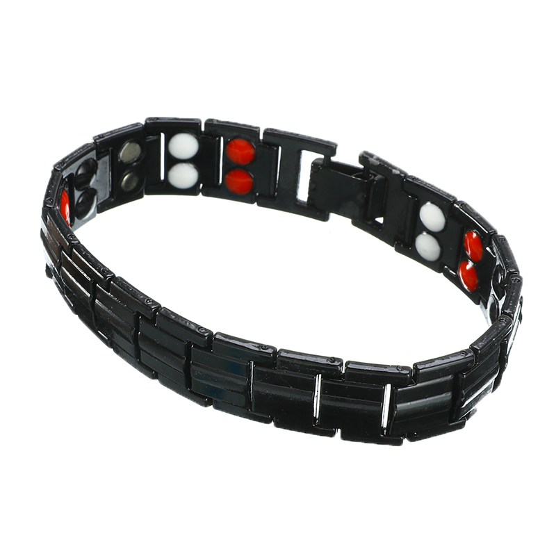 Magnetic Health Energy Bracelet For Men Black Arthritis Bio Magnet Therapy Stainless Steel Bracelets Bangle Men Jewelry