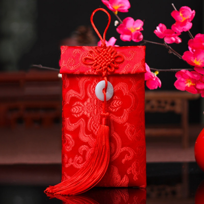 Exquisite Wedding Fabric Red Envelope Personality Brocade Red Envelope For Wedding Birthday Year Red Envelope `: A6