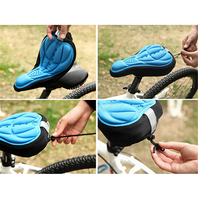 Housse de siège de vélo BMX, tapis de selle de vélo, Super doux, éponge 3D en Silicone, coussin de cyclisme confortable et respirant