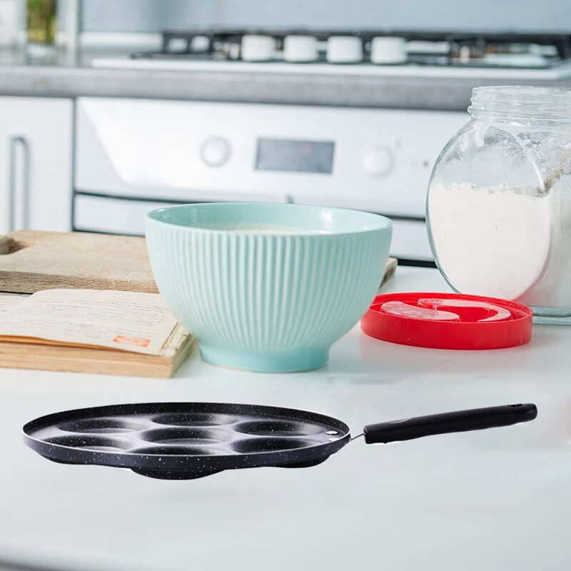 Zevengats koekenpan dikke omeletpan antiaanbak ei pannenkoek steak pan koken ei ham pannen ontbijtmaker