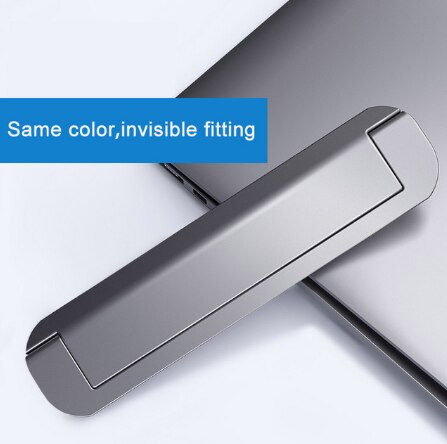 Laptop Stand for MacBook Air Pro Adjustable Aluminum Laptop Riser Foldable Portable Notebook Stand for 11/13/17 Inch: Dark Gray