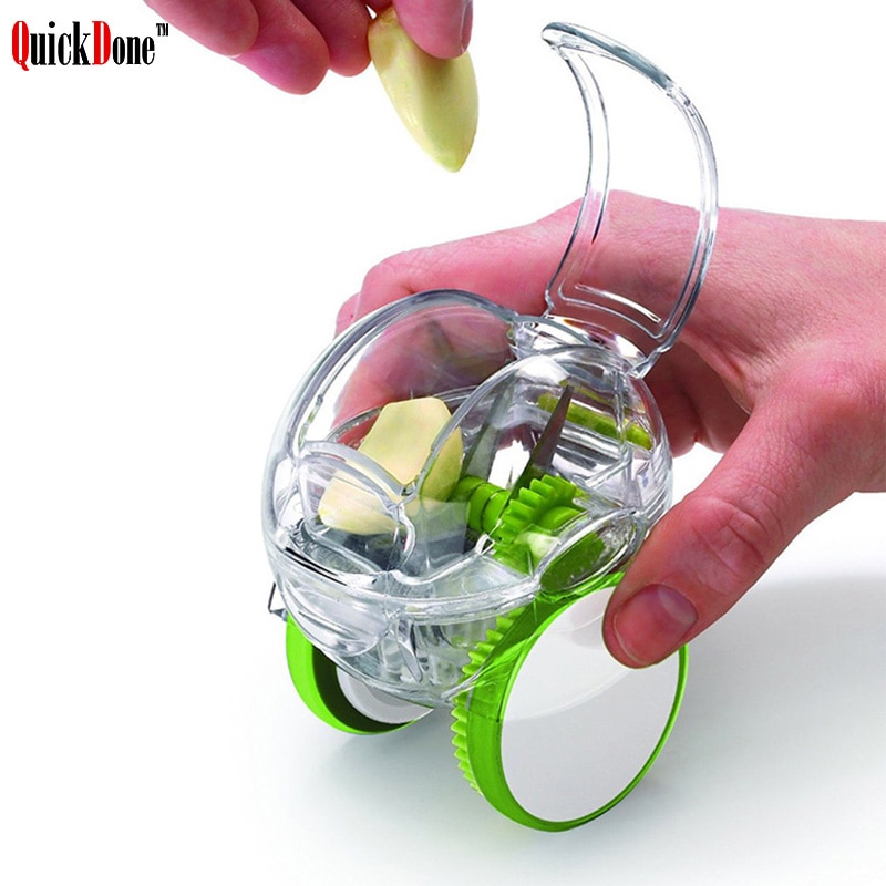 QuickDone1PCS Roller Knoflook Slijpen Chopper Crusher Rasp Multi-Functionele Met Wielen Mini Koken Gereedschap AKC5096