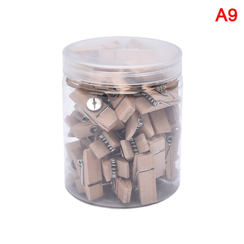 Clips Pushpins Tacks Thumbtacks Push Pins with Wooden , Paper Clips with Pins for Cork Boards Notes Photos Wall and Cr
