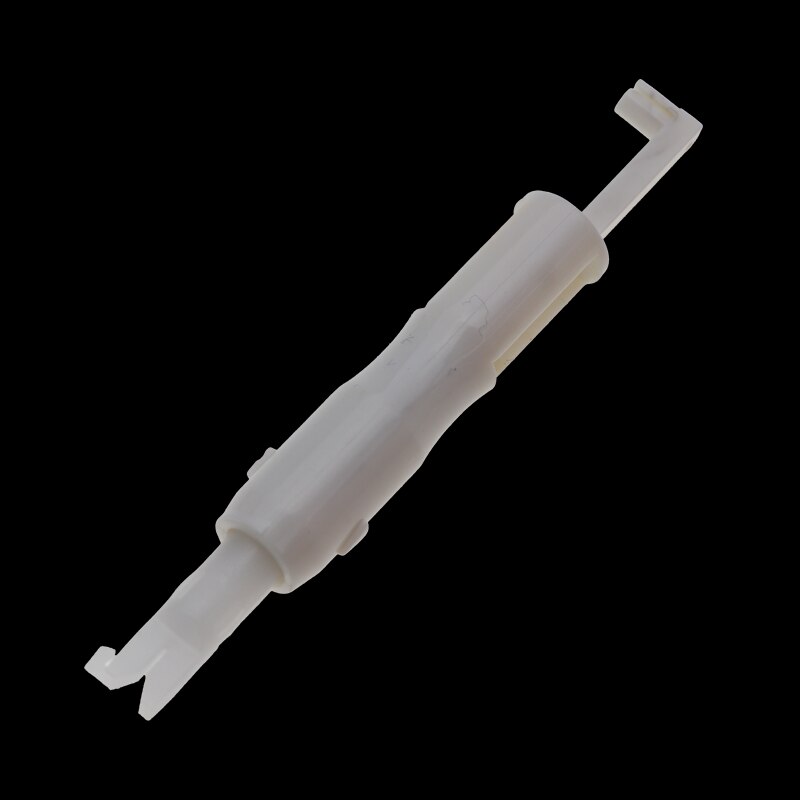 1 stks Draadinsteker Insertion Tool Applicator Voor Naaimachine Naaien Draad met Engels Introductie: White