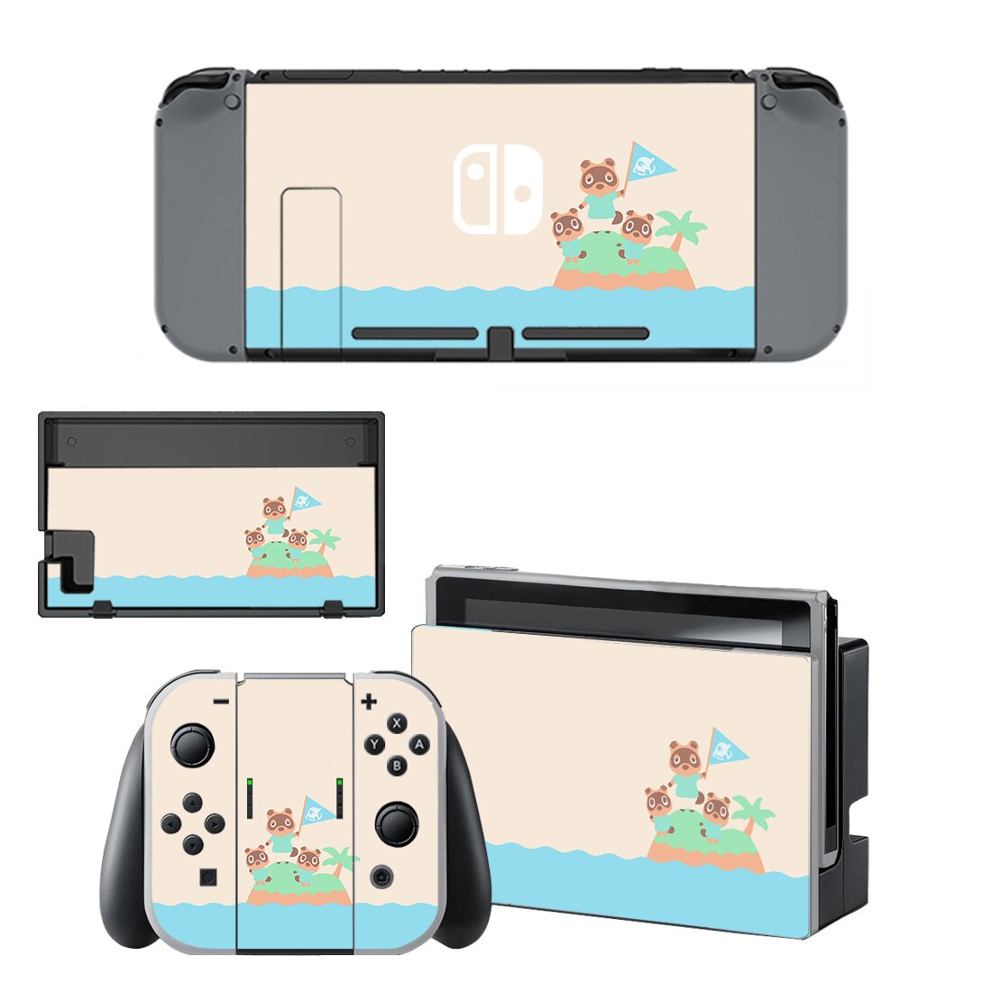 12 stili di Animale Bello Stile di Attraversamento Della Decalcomania Del Vinile Autoadesivo Della Pelle Per Nintend Interruttore NS NX Console & Joy-con gioco Accessoriy S2535: Style 6