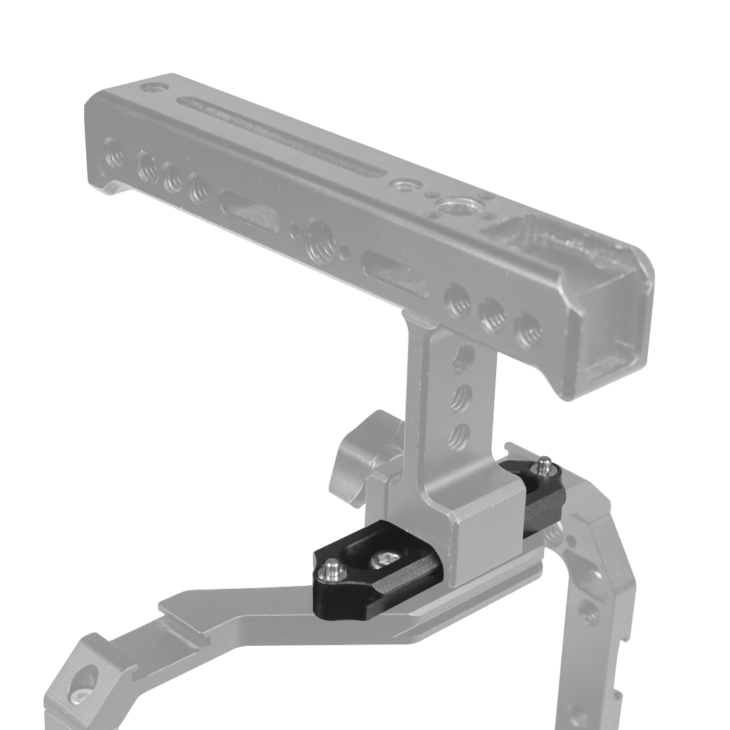 Quick Release Safety NATO Rail Mini 1/4" 3/8" Mount Clamp Slider Adapter for DSLR Cameras Cage Rig Top Handle Anti-Off Extension
