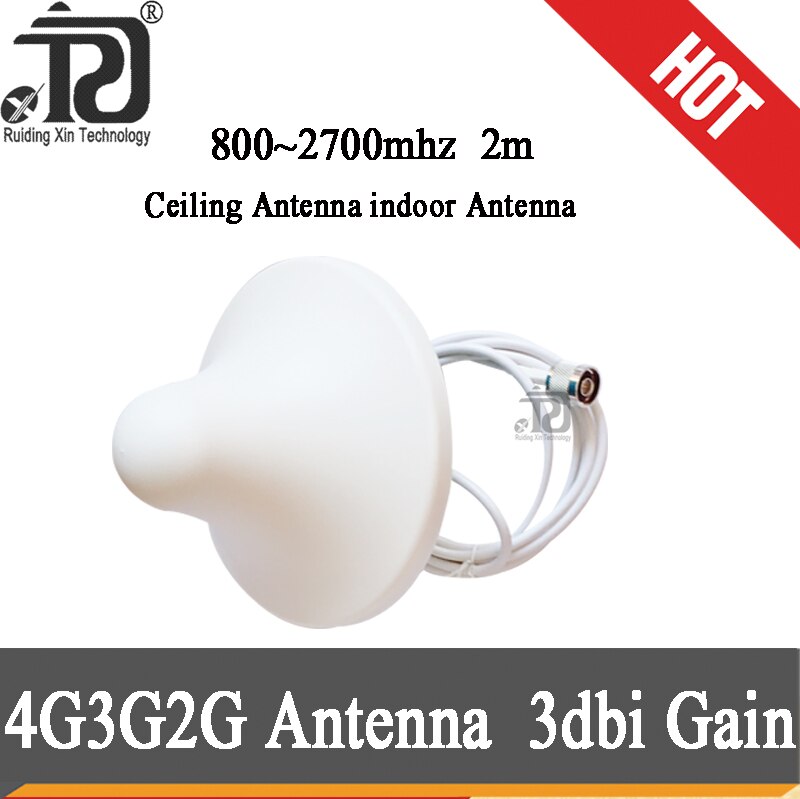Antena 4G 800-2700 interior 2g 4g antena techo antena interna para señal de teléfono celular GSM WCDMA Booster 4g repetidor amplificador