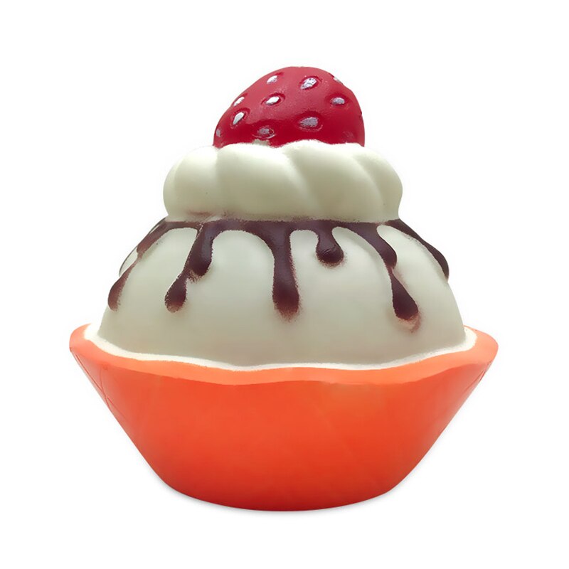 Aankomst Kawaii Aardbei Chocolade Taart Squishy Langzaam Stijgende Squeeze Speelgoed Kids Baby Decompressie Speelgoed 10*9 Cm