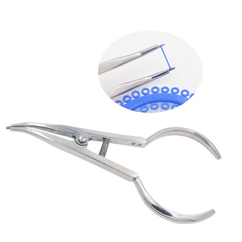 Tandheelkundige Orthodontische Separator Plaatsen Tangen Elastische Afscheiders Cirkel Rubberen Ring Steiner Ligatuur Tang Ligatuur Banden Tang