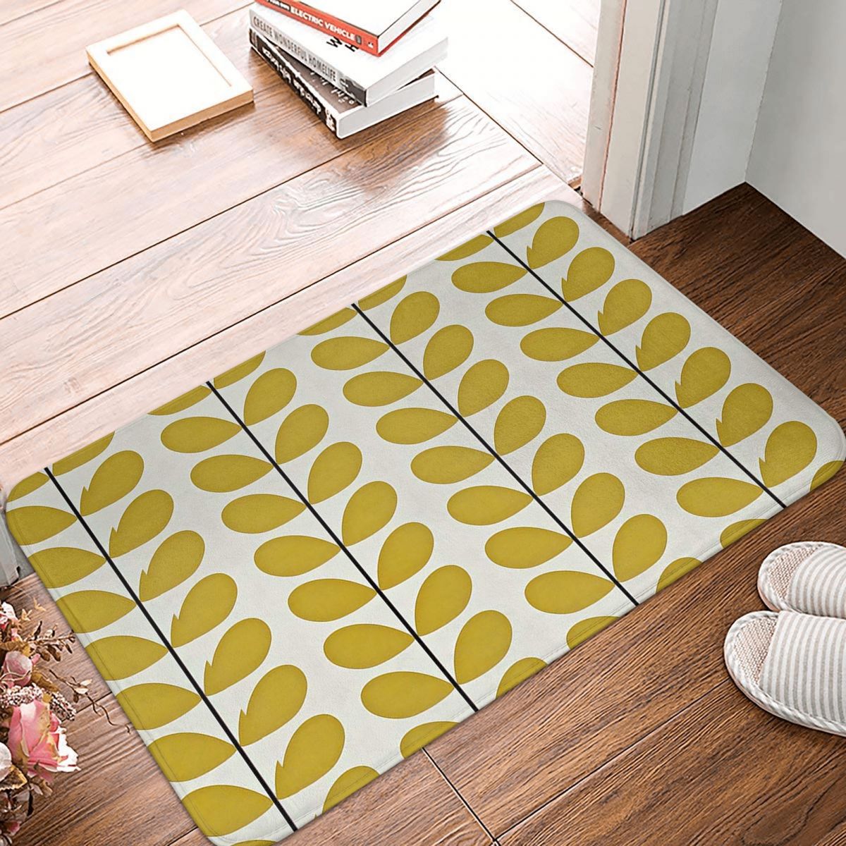 Orla Kiely Doormat Bathroom Welcome Polyeste Mat Kitchen Home Living Room Leaf Decor Floor Rug Door Mat Bath Mat