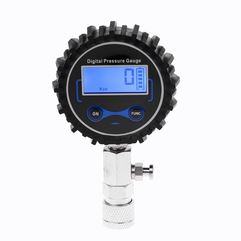 Digital Compression Tester Pressure Gauge Tester Kit Motor Auto Petrol Gas Engine Cylinder Motorcycle Pressure Gauge withAdapter