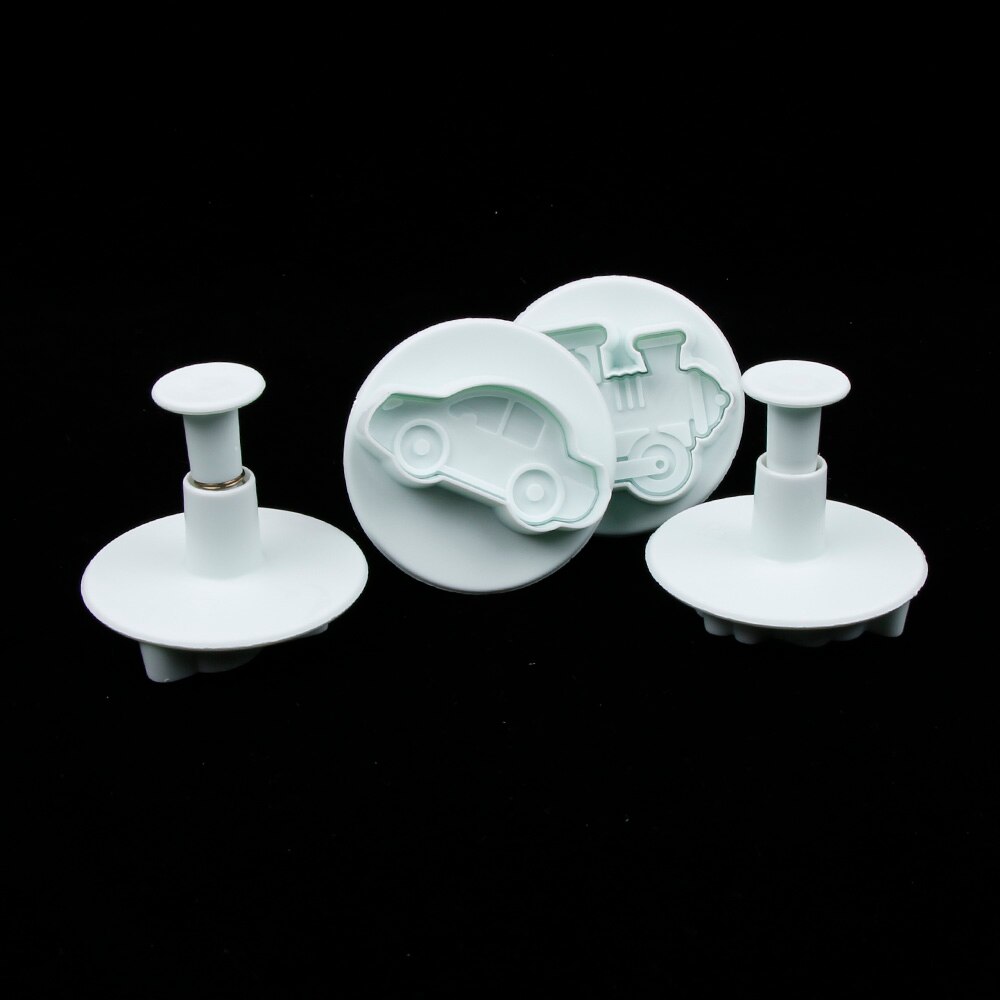 4 TEILE/LOS Raketen fahrzeug, Panzer, Gepanzerte Auto Sonde Kunststoff Cookie Cutter, Fondant Kuchen Werkzeuge, kuchen Dekorieren DIY Formen