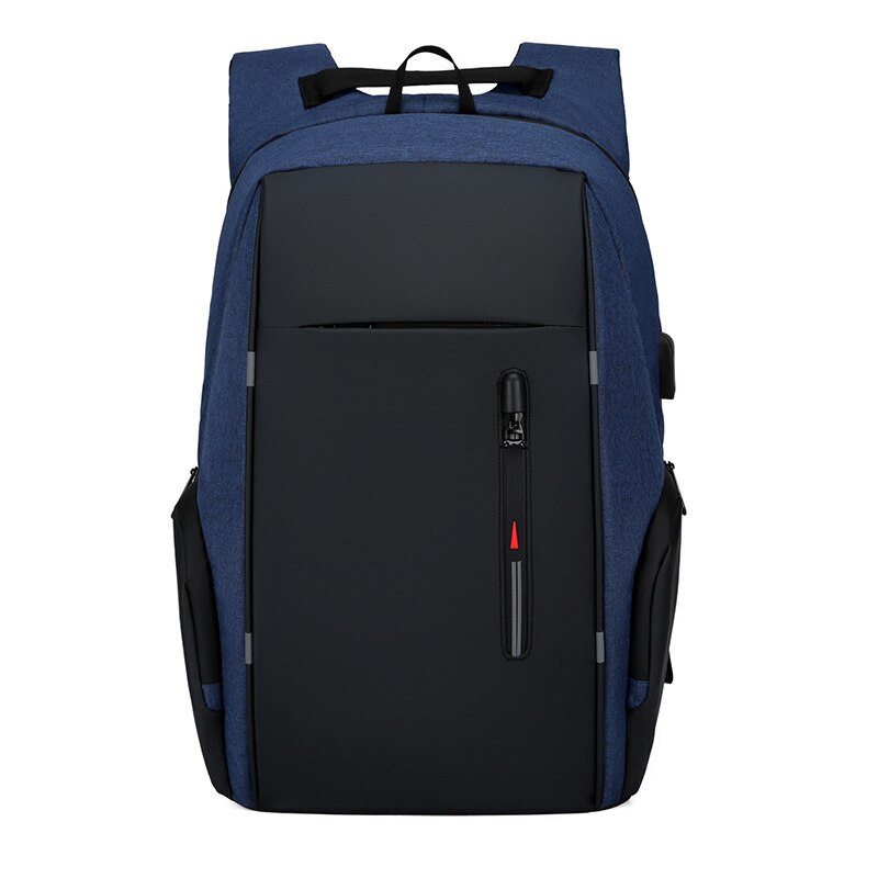 Super USB Ladung Laptop Männer NEUE Rucksack Reflektierende Streifen Rucksack für Männer Große Reisetaschen Männlichen Wasserdichte Rucksack: Blau