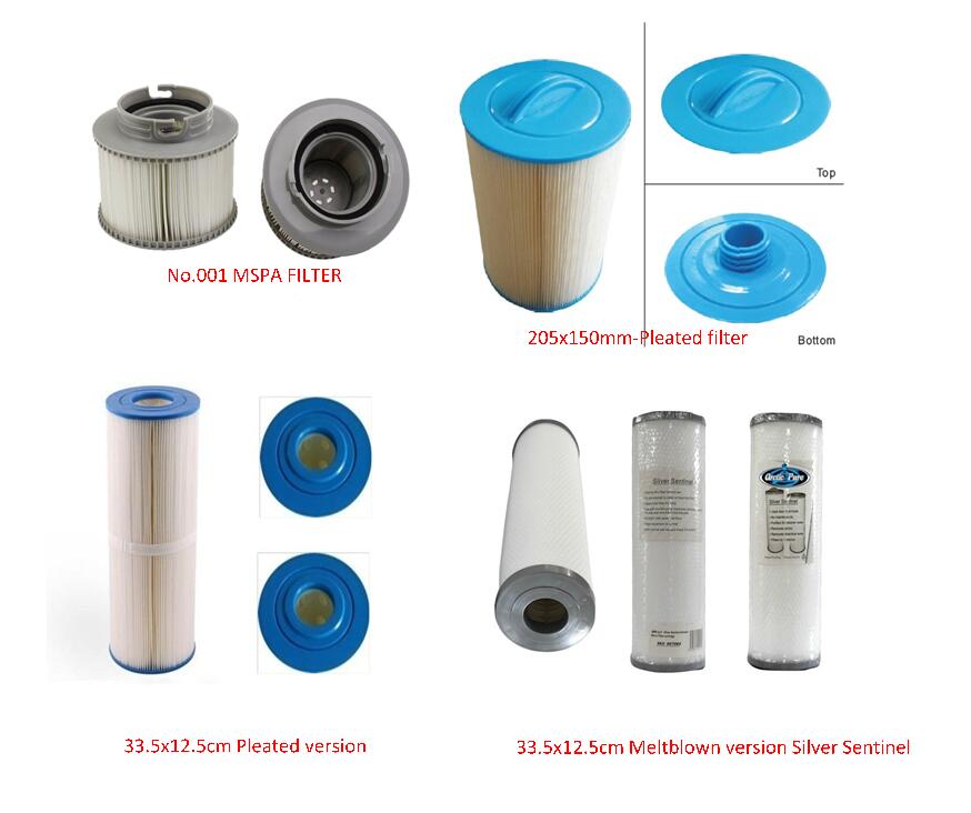 Slowakije tub filter Roemenië spa filter Malta filter kiezen juiste maat bij bestelling