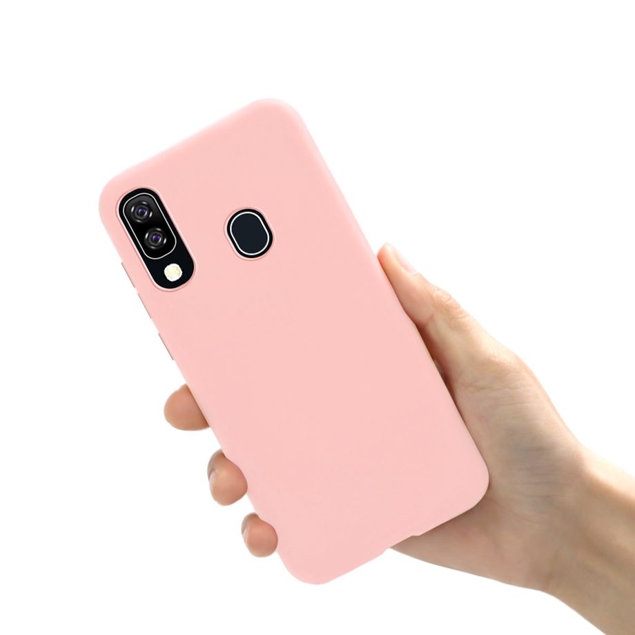 Case For Samsung Galaxy A20E Silicone back cover Soft Case For Samsung A20E A20 E A202 A 20 E 20E A202F Cover Fundas bumper: LightPink