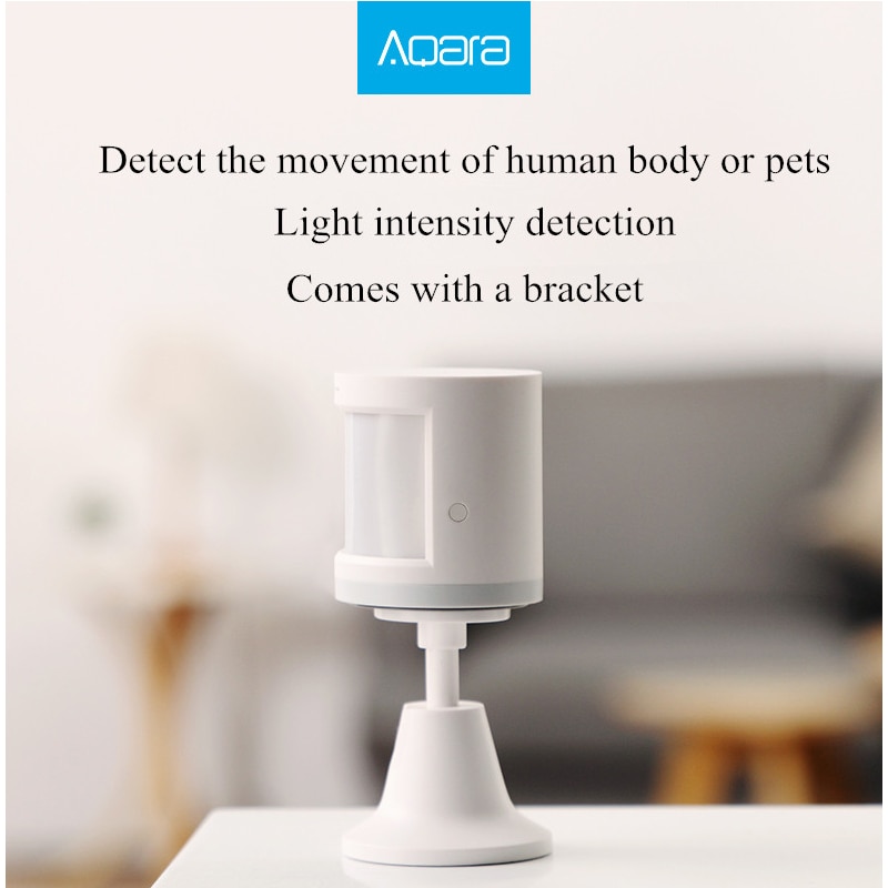 Aqara capteur de mouvement intelligent capteur de corps humain avec support ZigBee connexion sans fil fonctionne avec l'application Mi Home