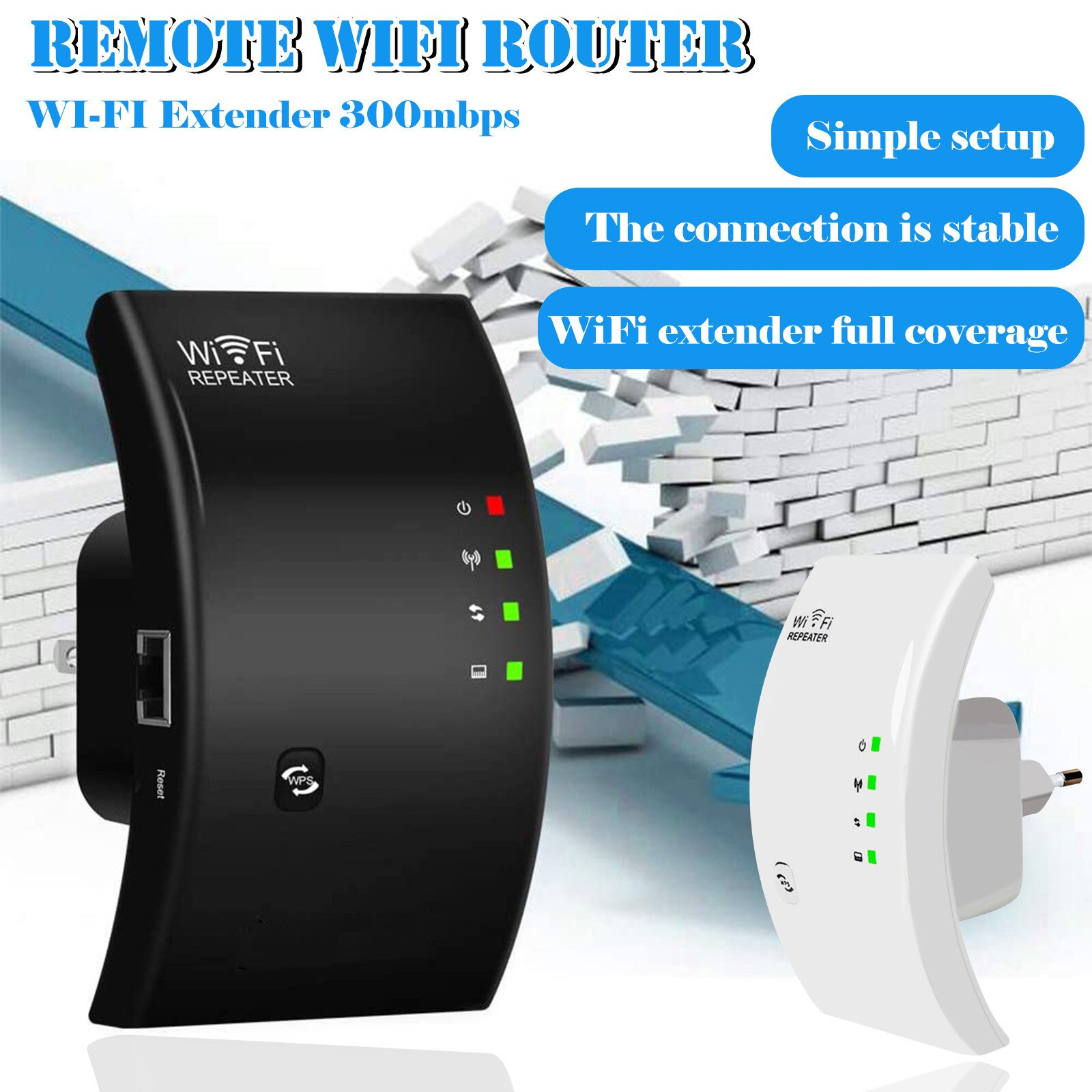 Wifi Booster Wifi Versterker Wifi Repeater Thuis Wi-fi Extender 300M Wifi Versterker Wifi Extender Lange Bereik Internet Versterker
