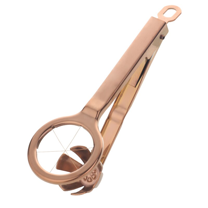 Household Gold Egg Slicers cutter stainless steel Egg Dividers Metal Egg serving tools kitchen Gadgets: Rosegold