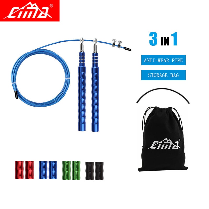 Springtouw crossfit metalen stalen draad handvat lager springtouw voor sportschool fitness sport snelheidstraining springtouw