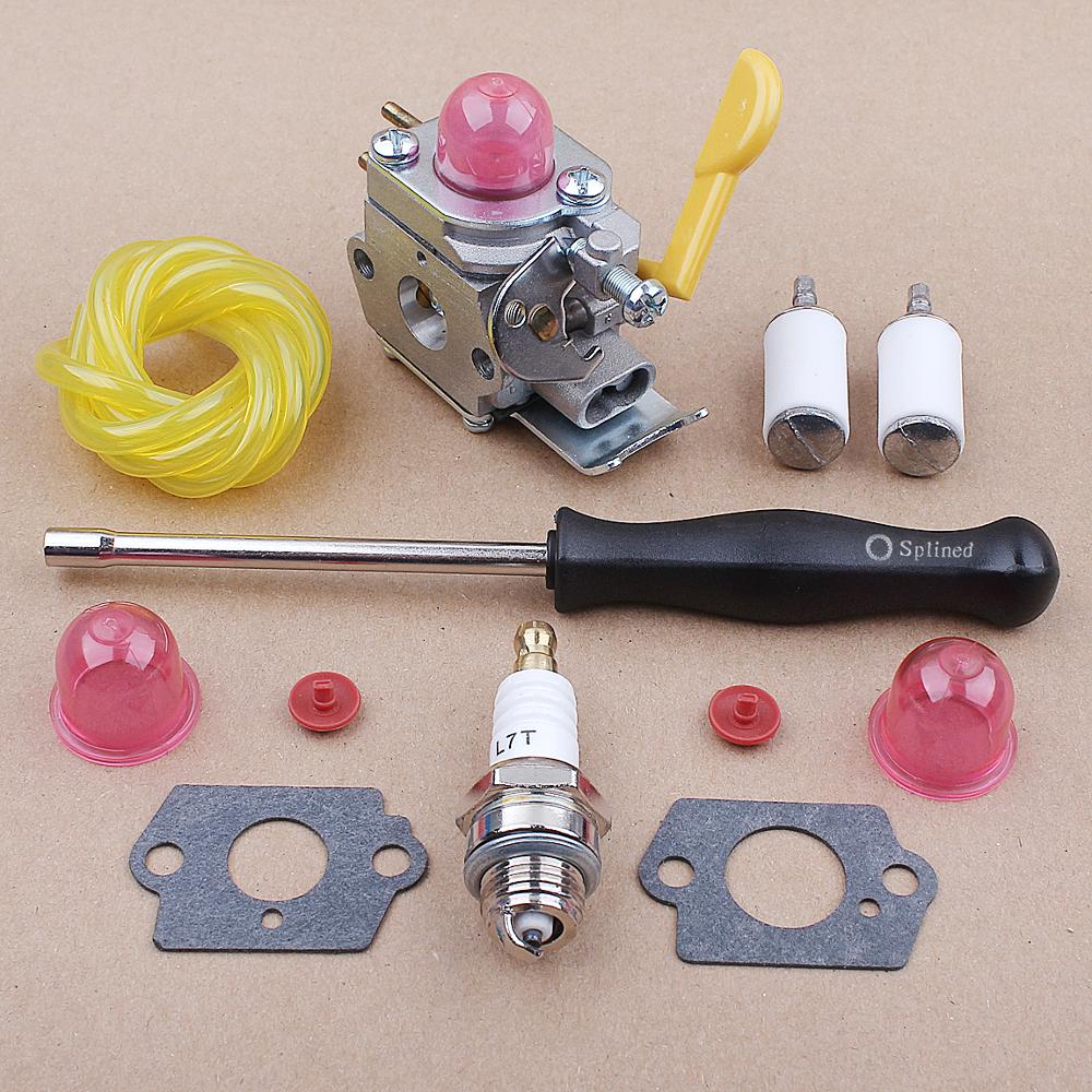 Carburetor for ZAMA C1U-W18 Poulan Weedeater Featherlite FL25C FX26SC XT260 FL20 FL26 Gas Trimmer 530071752 530071822