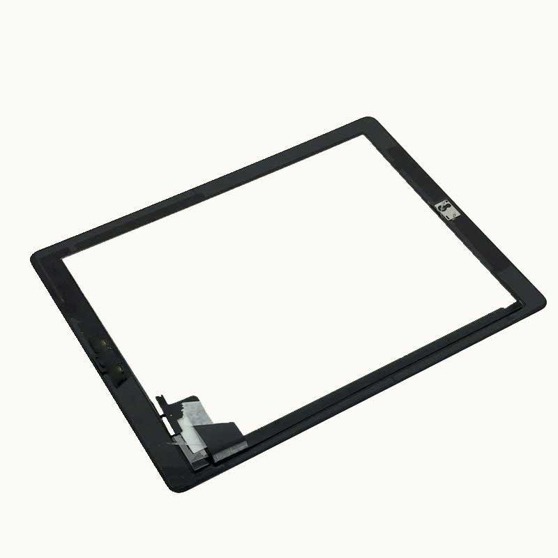 For iPad 2 Screen Touch A1395 A1396 A1397 Touch Digitizer Sensor Glass Panel FrameOuter Touch Screen Front Glass Panel Replace