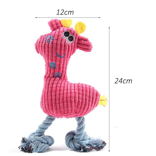 Mordedores de juguete para perros pequeños, mordedores de Flamenco de peluche, Chihuahua, Bulldog Francés, sonido chirriante interactivo, suministros para Mascotas: Rose chick