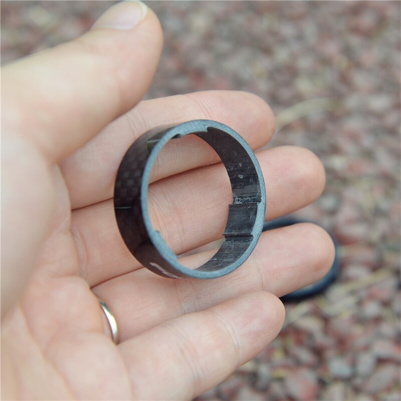 FOURIERS Ultralight Carbon Bicycle Headset Taper Spacer Washer Cycling MTB Bike 28.6mm/34mm Head Tube Gasket SR-S002