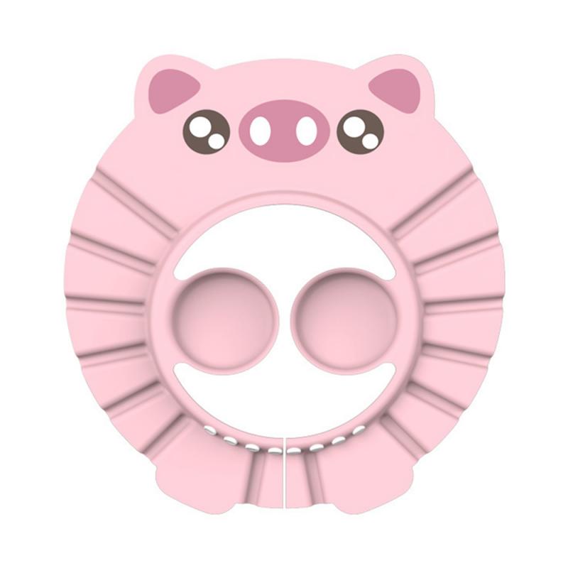 Söt babyschampokeps babyschampo artefakt baby shower badkeps justerbar söt tecknad barnduschhatt för babyvård: B04
