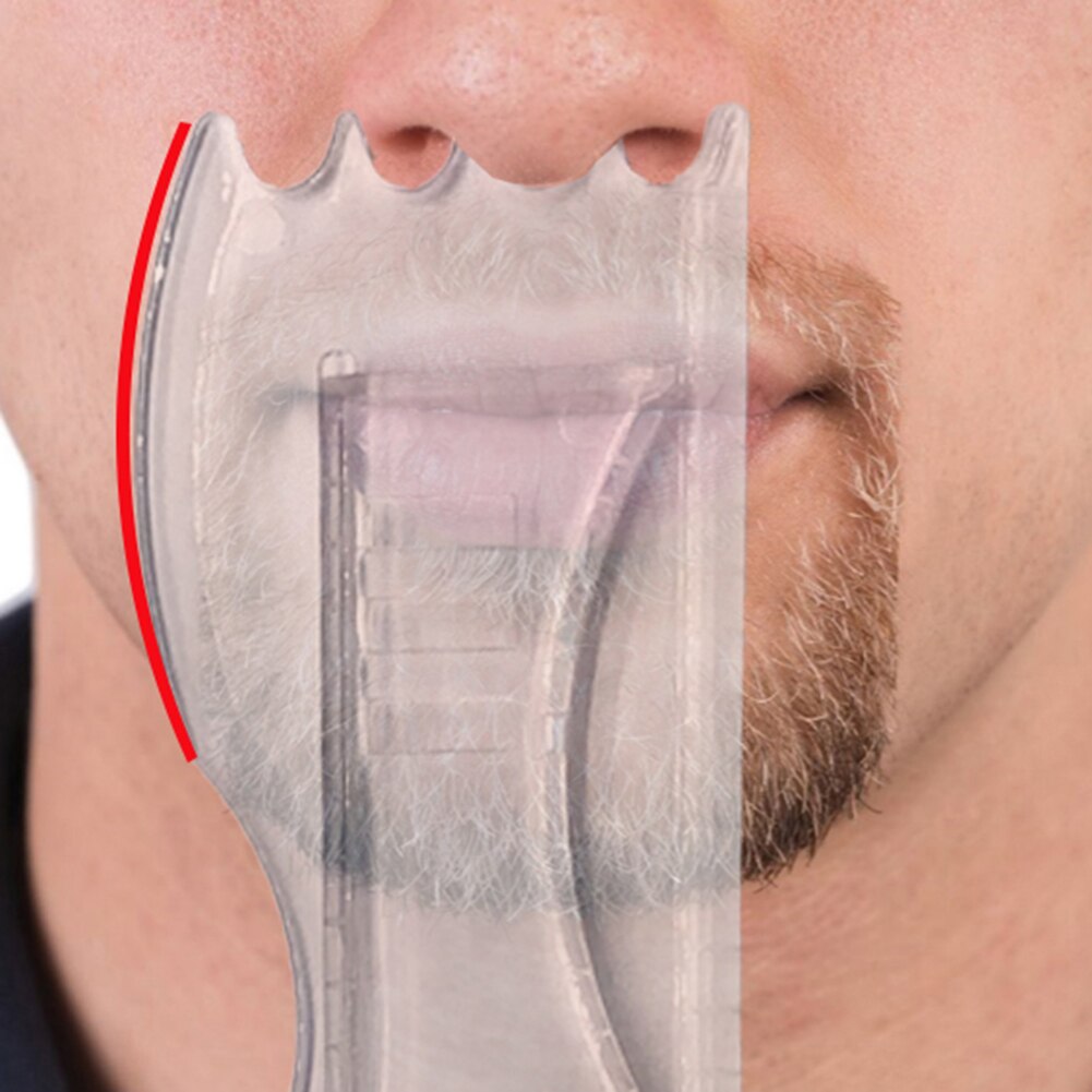 Men Beard Shaper Tools Perfect Beard Comb Men's Beard Shaping and Styling Tool Adjustable Beard Comb Rotary Beard Shaping Tool