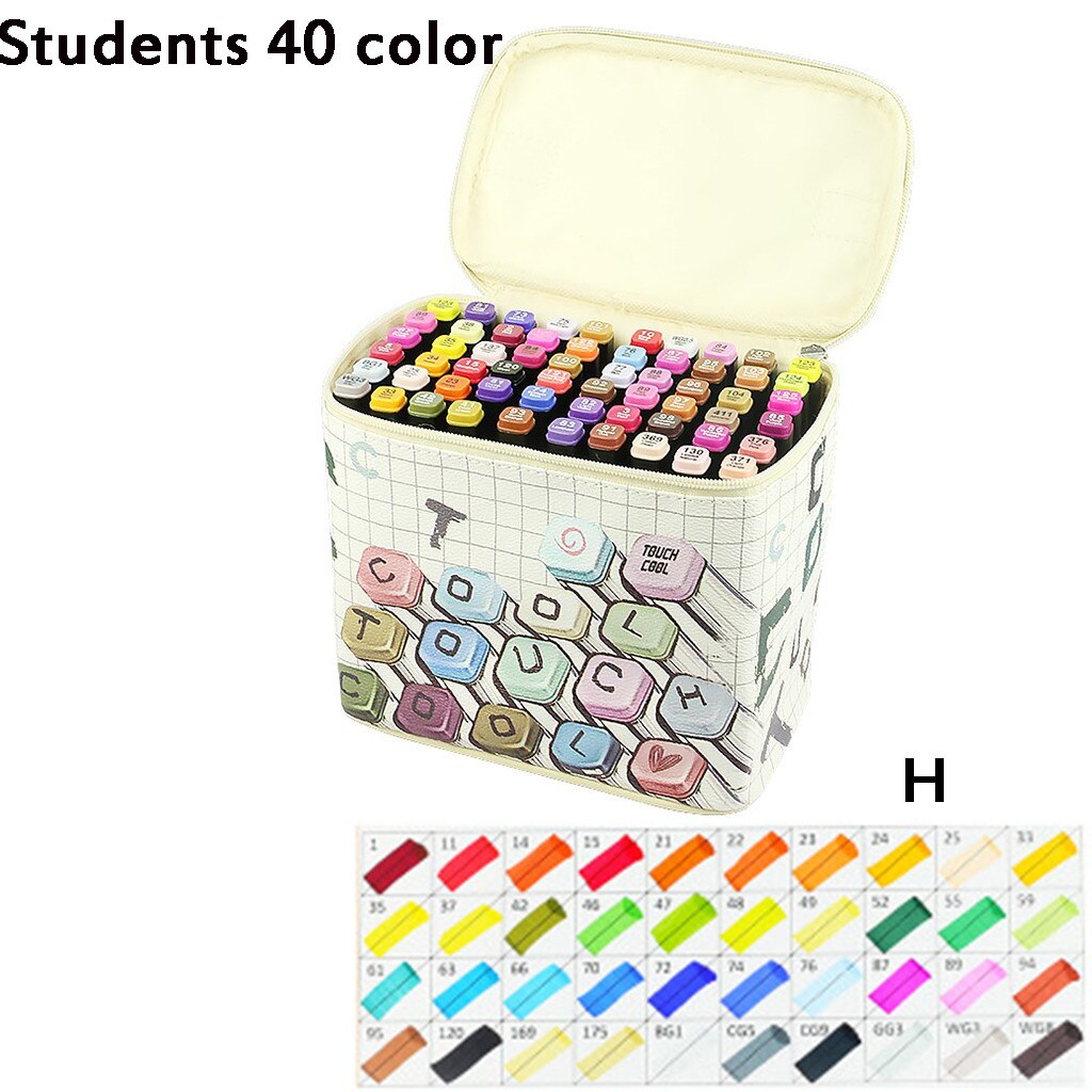 mark pen Painting Double Head colorful Mark Note Pen Set Office Supplies for all kinds of painting#904g40: H