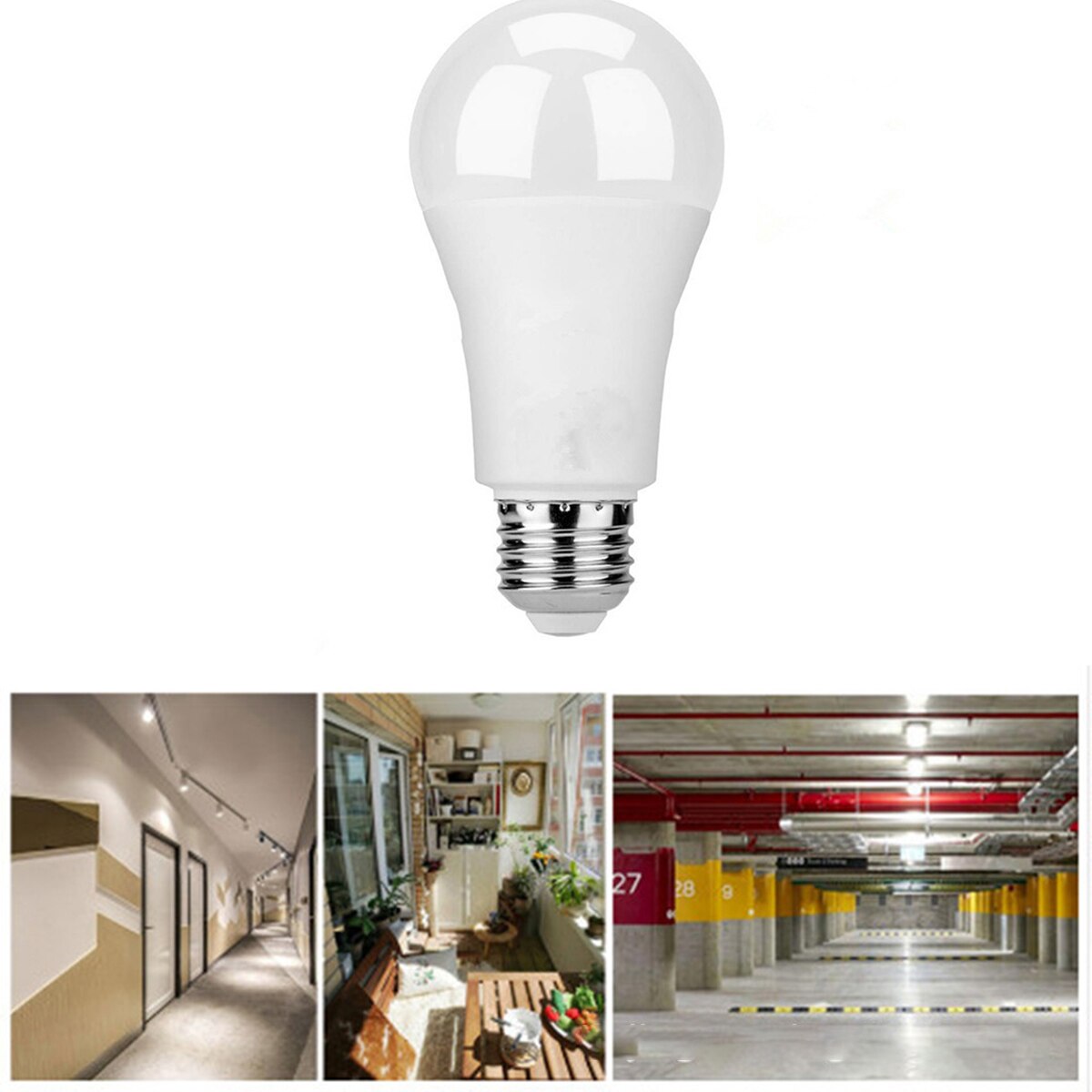 12W E27 High Sensitivity Motion Sensor Light Bulb Smart Sensor Night Light With Ambient Light Sensor Inside For Hallway Stairs