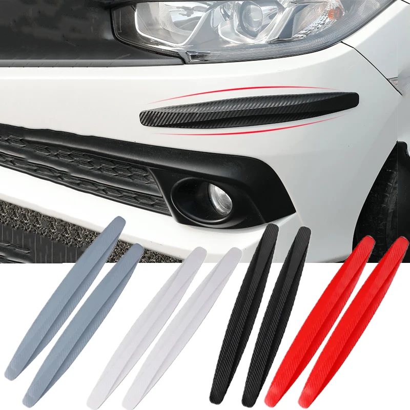 2 Stücke Anti Kollision Auto Stoßstange Schutzfolie Streifen 40 cm Autotürkante Ecke Kratzschutz Aufkleber Außenzubehör
