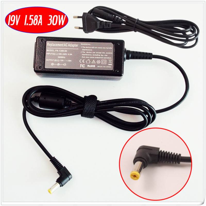Voor dell inspiron mini 1011 1012 1210 1018 laptop lader/ac adapter 19 v 1.58a 30 w