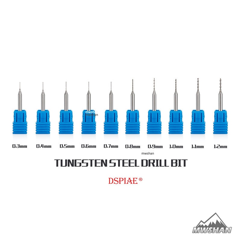 DSPIAE DB-01 Modello In Acciaio Al Tungsteno Drill Bit 0.3-1.2 MM Strumenti del Mestiere fine Accessorio