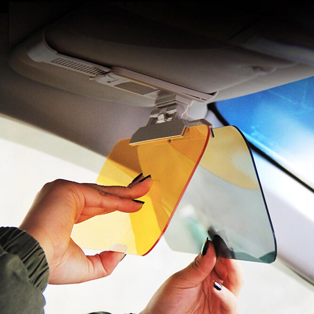 Day Night HD Anti Glare Auto Car Flip Down Shield Sun Visor Vision Block View UV Fold Flip Dazzling Goggles Driving Mirror