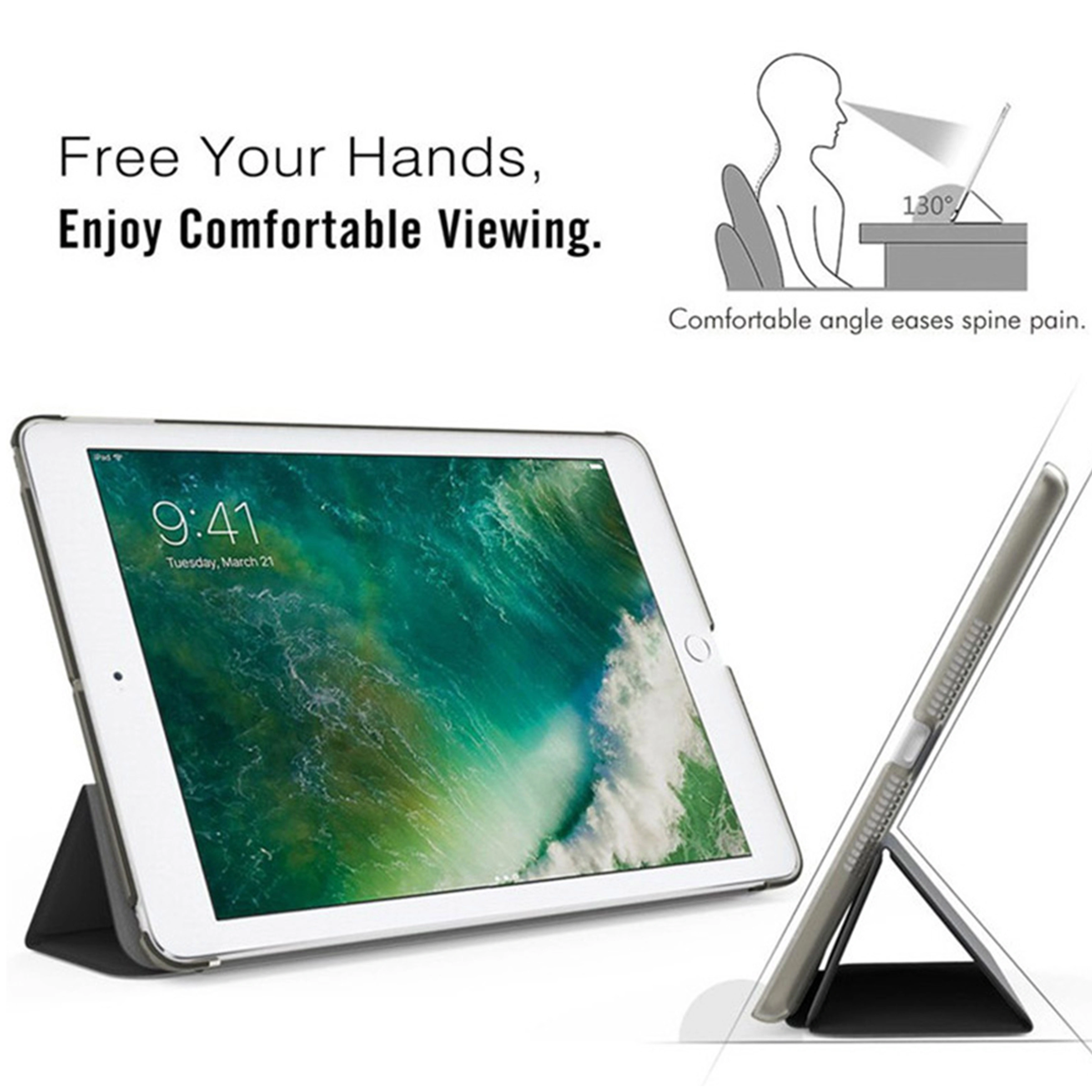 Étui en cuir pour iPad Air 2, housse folio pour iPad Air2 modèle Apple A1566 A1567, étui pour tablette 9.7 pouces