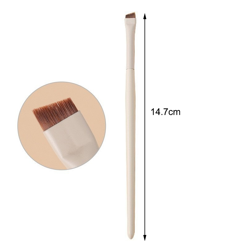 Blade Eyeliner Borstel Ultra Dunne Fijne Hoek Platte Wenkbrauw Borstel Platte Sikkel Eyeliner Borstels Precieze Detail Borstel Make-Up Tools: Roze