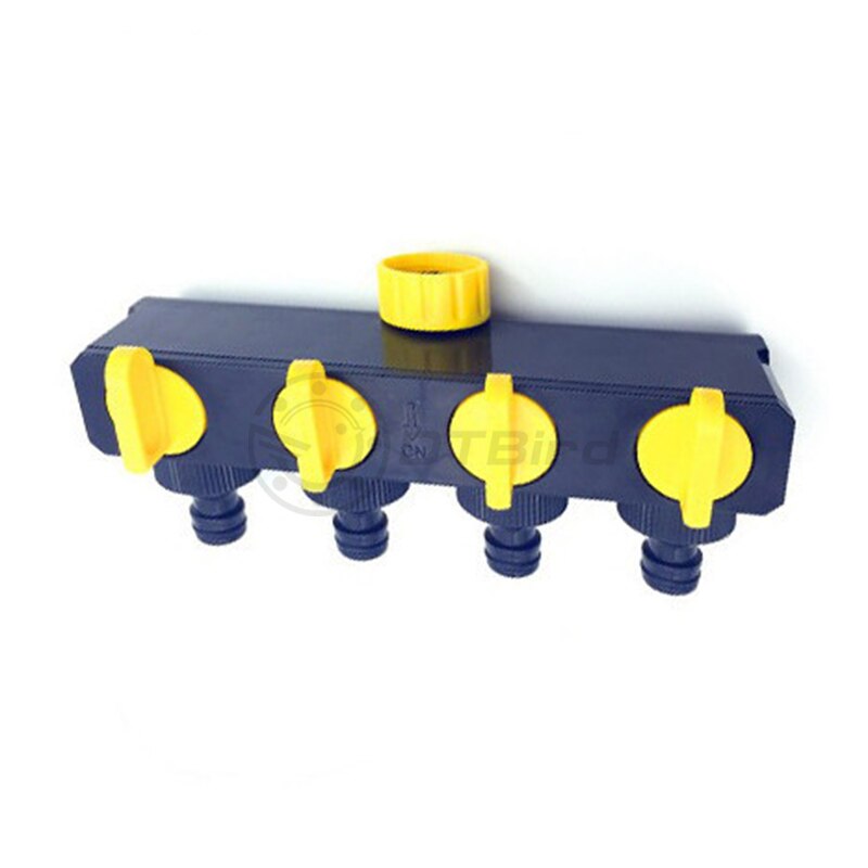 Garden Water Timer Plastic Y Valve 4 Way Hose Connector Water Splitter Home Garden Shunt Shower