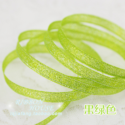 Ruban en Satin coloré cristal corail rose, 1/4 pouces (6mm), pour emballage noël anniversaire, bricolage: yellow green