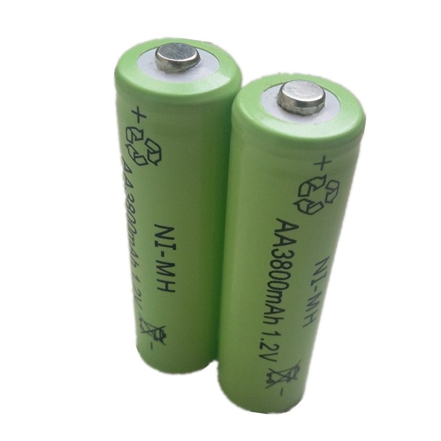 DING LI SHI JIA 12 pièces AA 3800 mAh 1.2 V Quanlity Rechargeable Batterie NI-MH 1.2 V Rechargeable 2A Baterias bateria