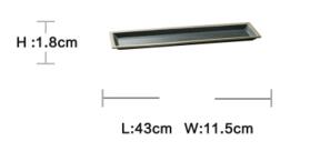 Dark Green Ceramic Plates Dinnerware Set Gold Inlay plate SOUSPLAT Mug Double Ear Bowl: plate 430mm