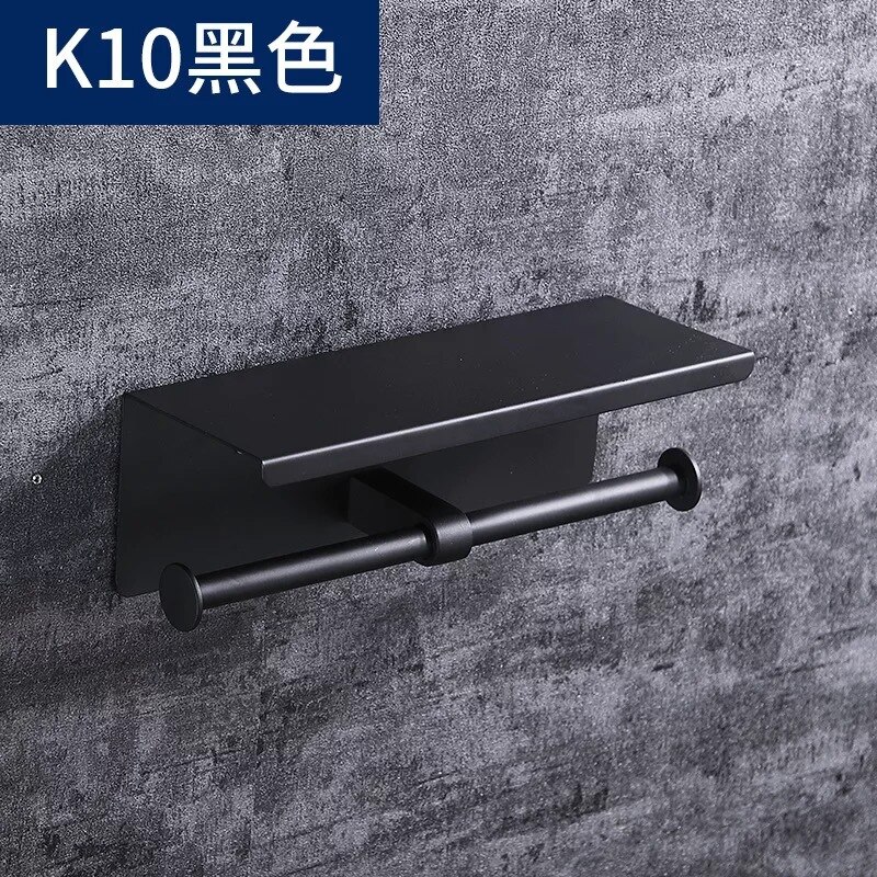 304 Stainless Steel Tissue Box Roll Stand Mobile Phone Stand Toilet Paper Holder Bathroom Tissue Holder: c