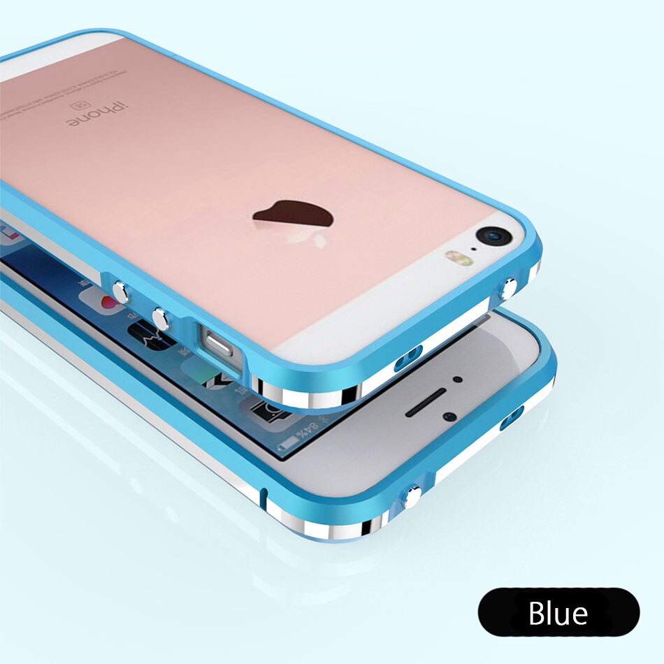 Étui de luxe pour iPhone 5s 5 aluminium pare-chocs antichoc armure housse pour iPhone SE